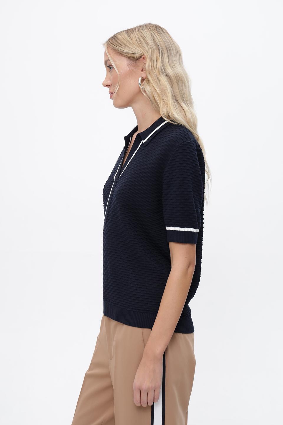 Поло Steilmann с белой отделкой