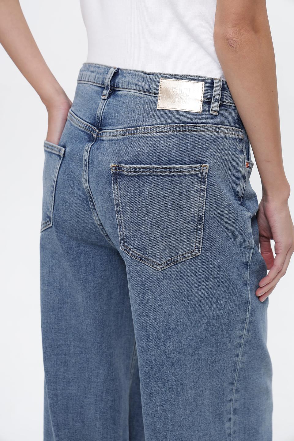 Джинсы палаццо Oui голубые