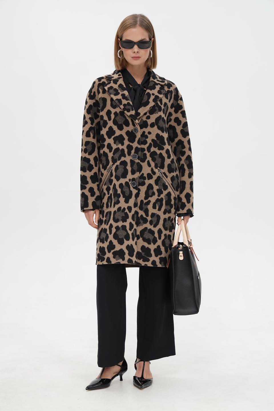 Пальто Marc Cain леопард