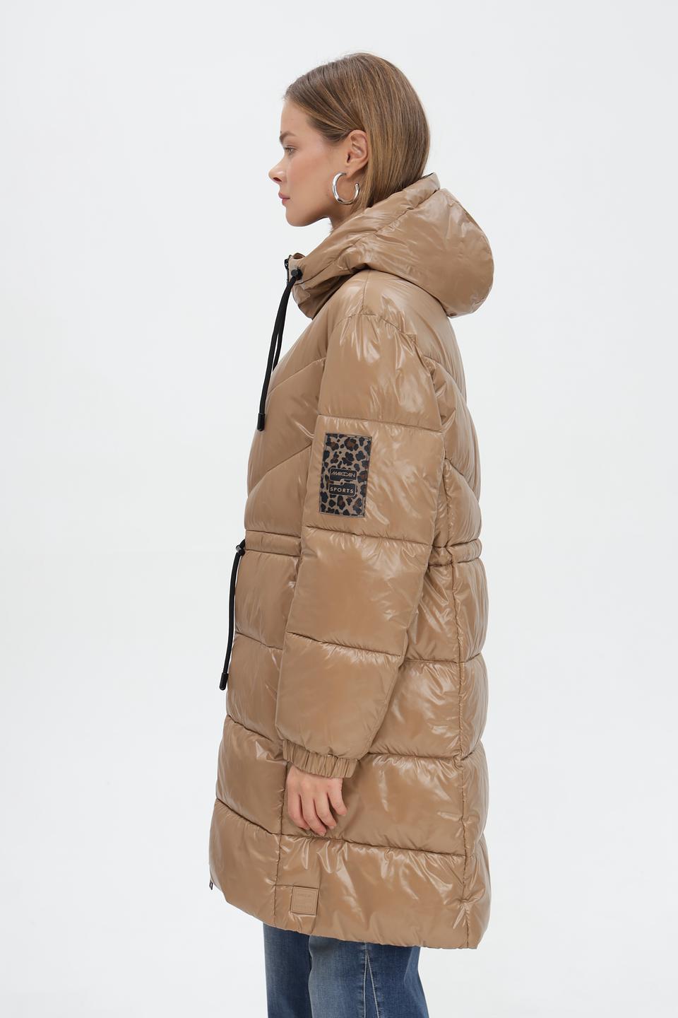 Пальто Marc Cain Sports стеганое бежевое