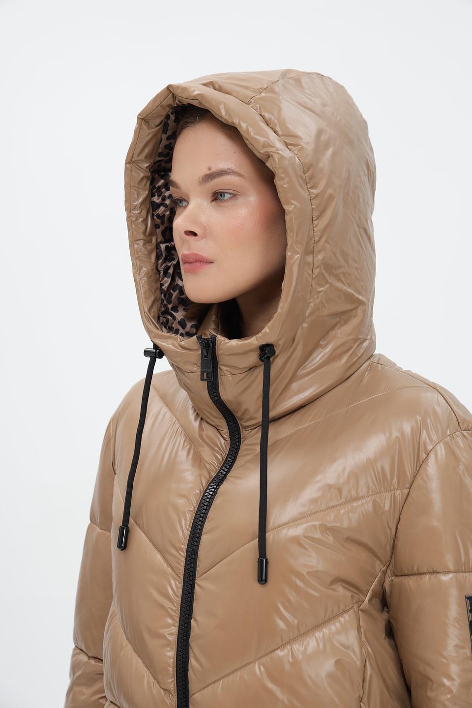 Пальто Marc Cain Sports стеганое бежевое