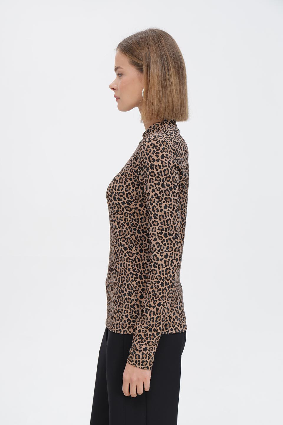 Блуза Marc Cain с леопардовым принтом