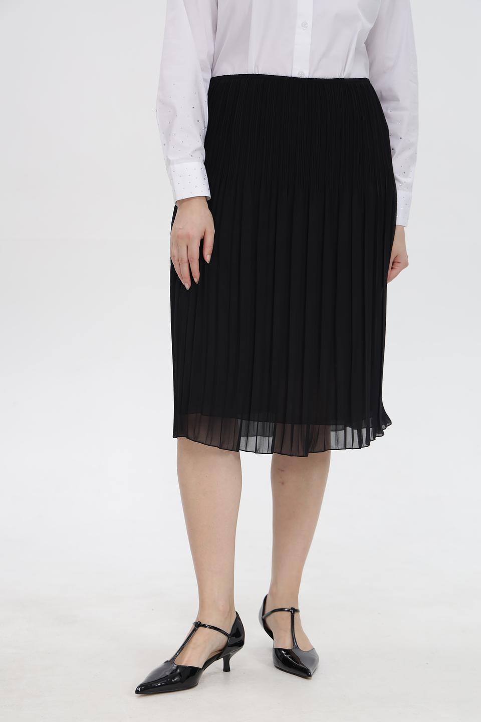 Юбка Sommer mann плиссированная черная