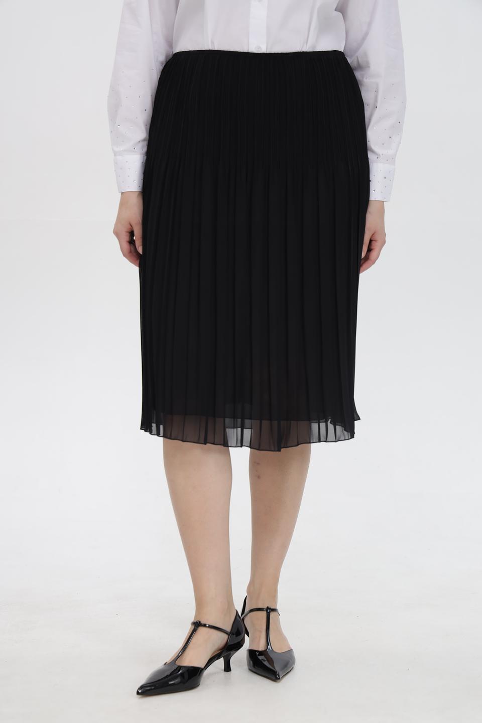 Юбка Sommer mann плиссированная черная