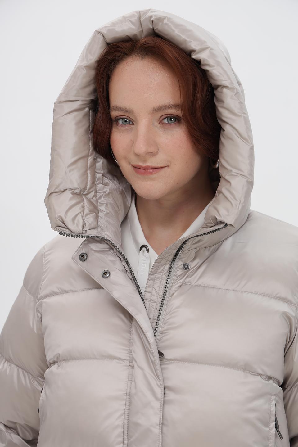 Пальто Baronia стеганое серое