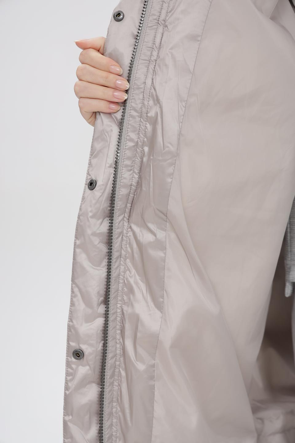 Пальто Baronia стеганое серое