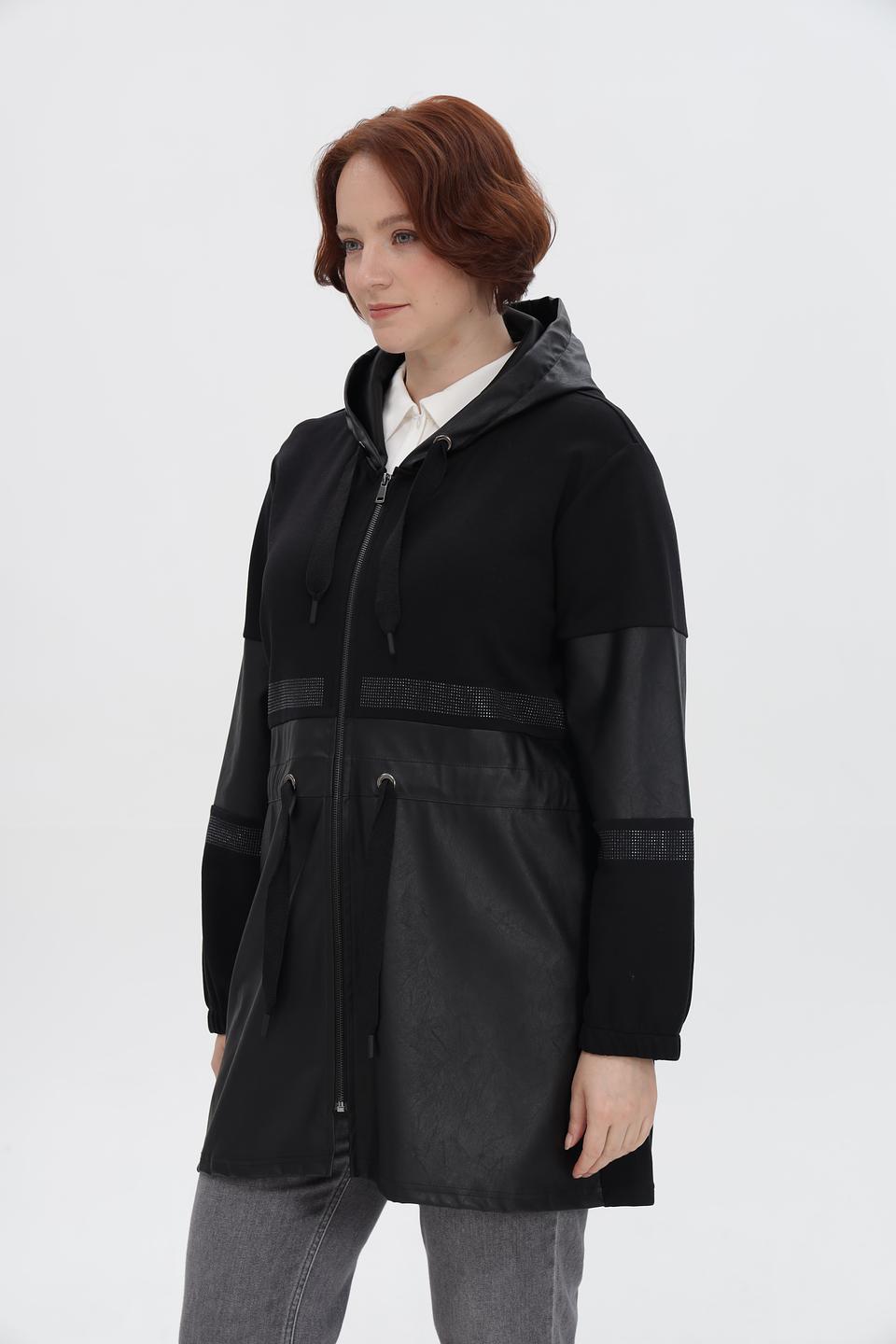 Жакет Doris Streich с экокожей