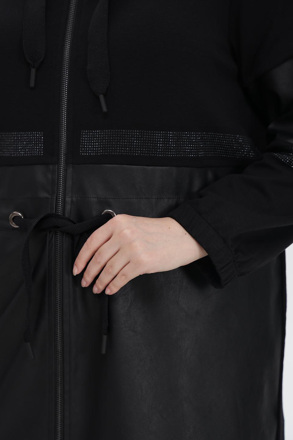 Жакет Doris Streich с экокожей