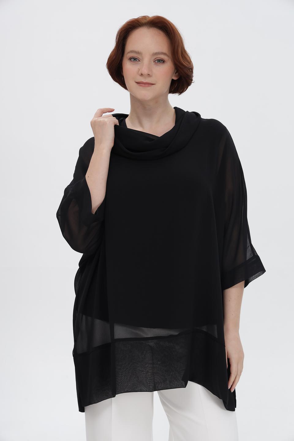 Блузка Doris Streich с воротником-шарфом