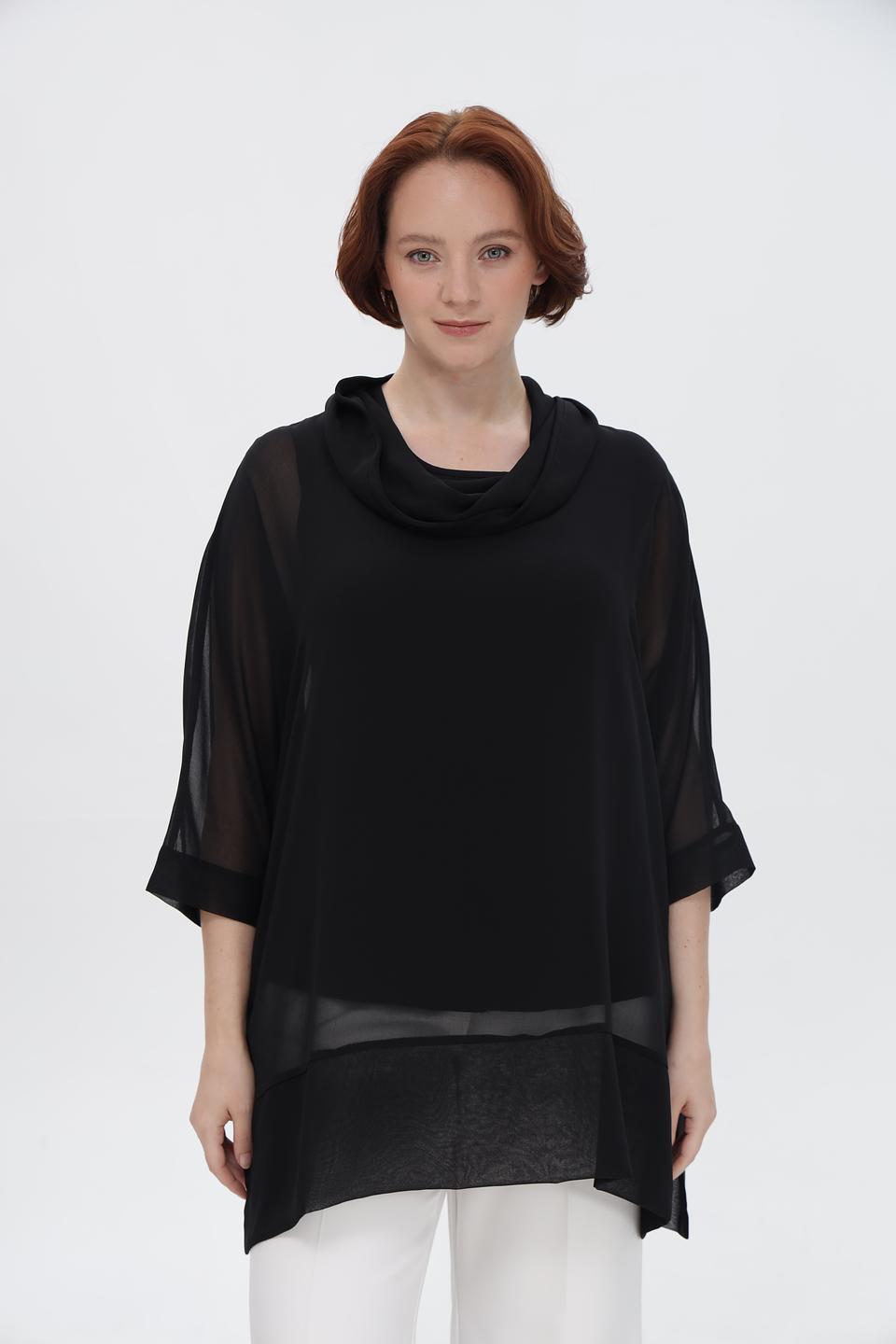 Блузка Doris Streich с воротником-шарфом