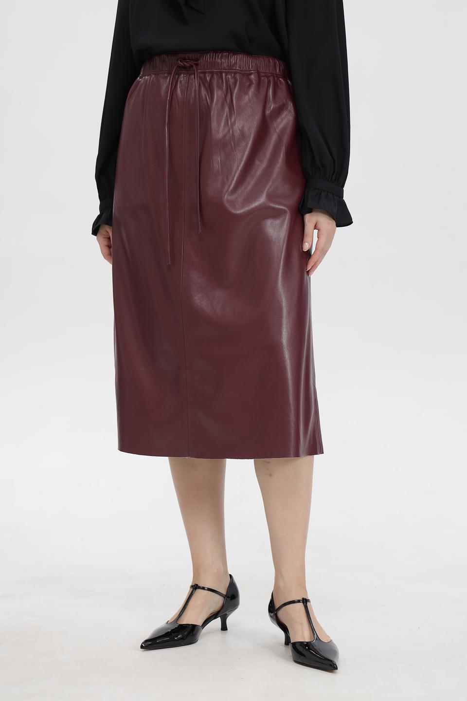 Юбка UNQ из экокожи с кулиской