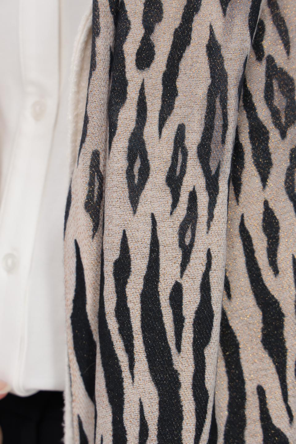 Шарф Fraas с леопардовым принтом