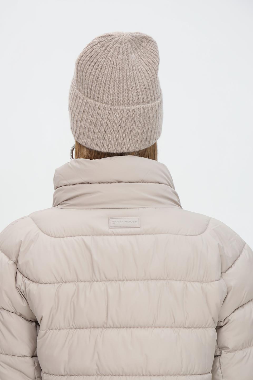 Шапка Fraas вязаная бежевая