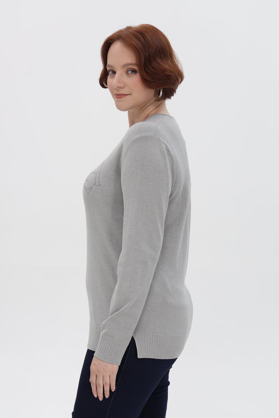 Пуловер Barbara Lebek с вышивкой