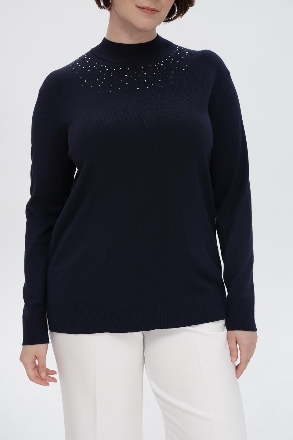 Пуловер Barbara Lebek с камнями