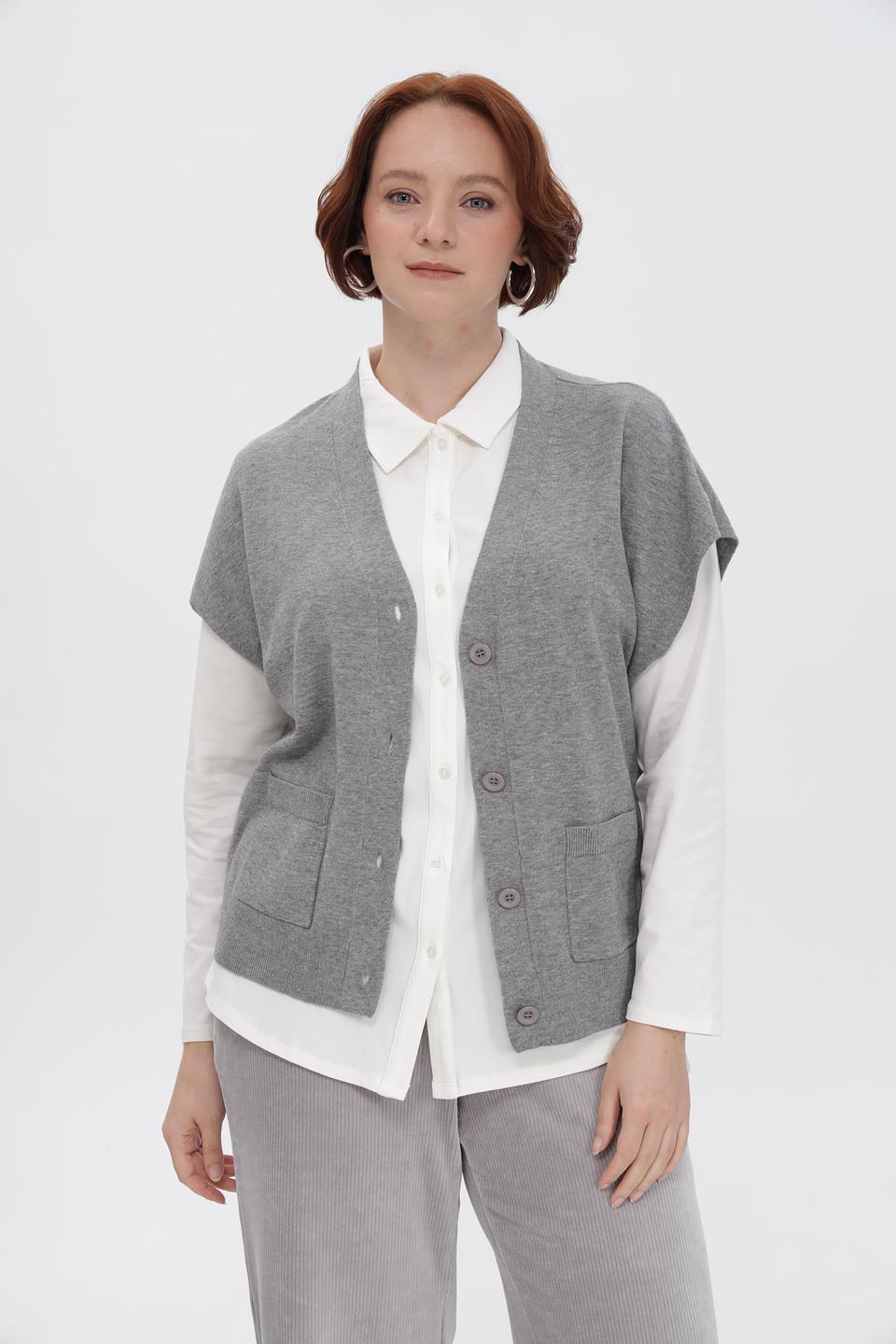 Жилет Rabe collection серый