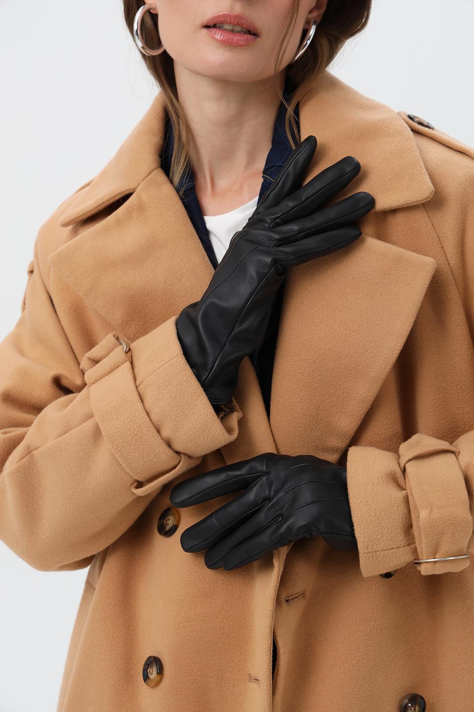 Перчатки Roeckl кожаные черные