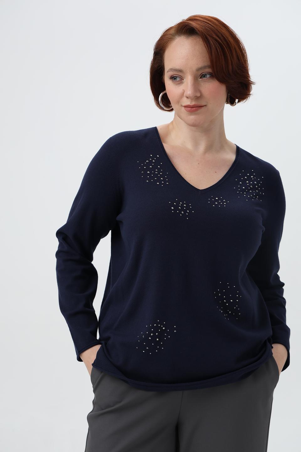 Пуловер Gollehaug с декором