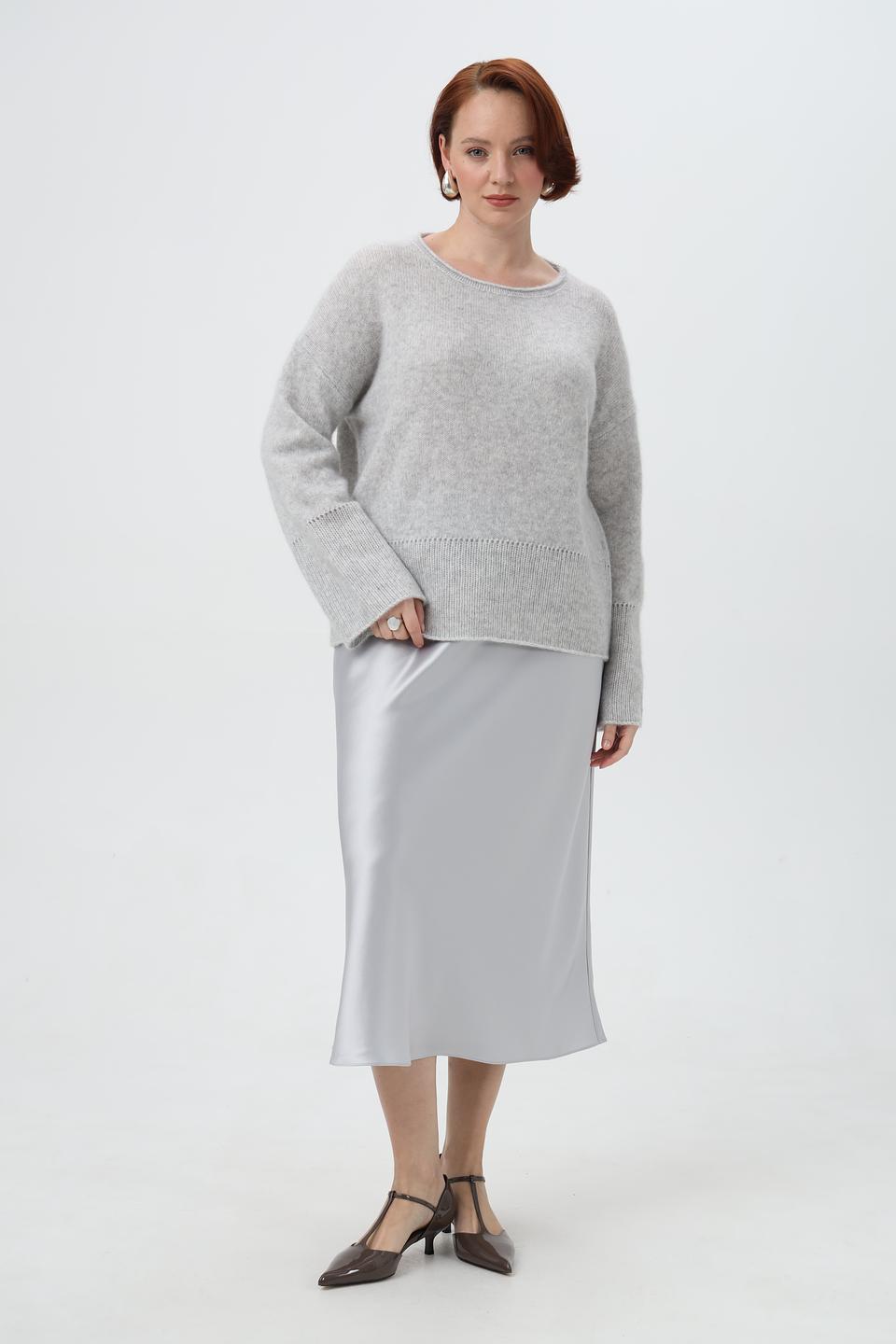 Пуловер Herzens Angelegenheit серый