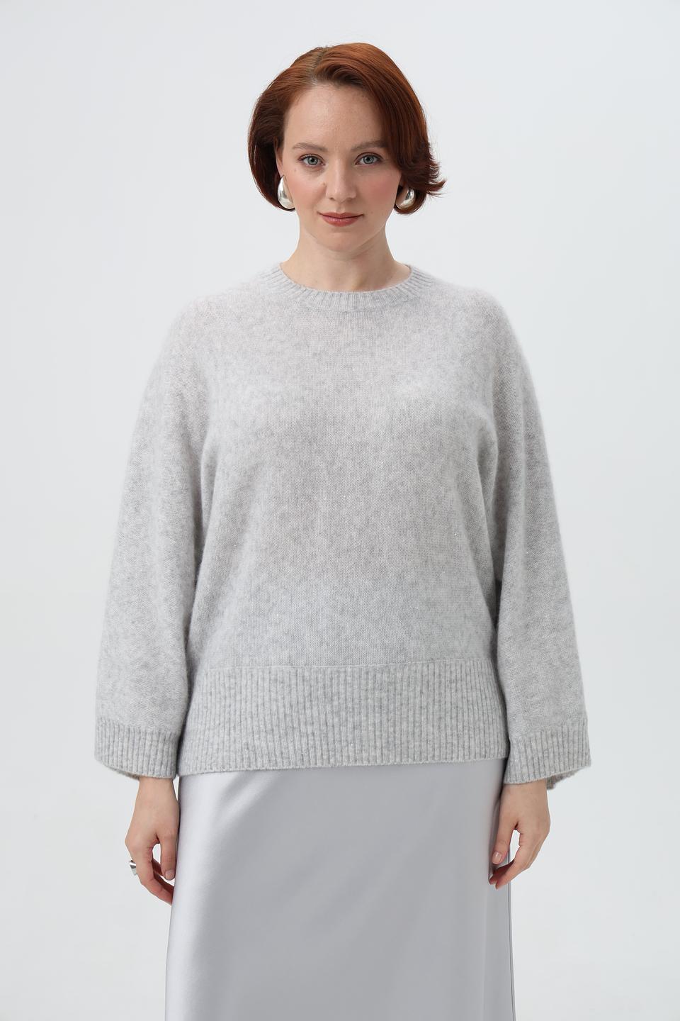 Пуловер Herzens Angelegenheit светло-серый