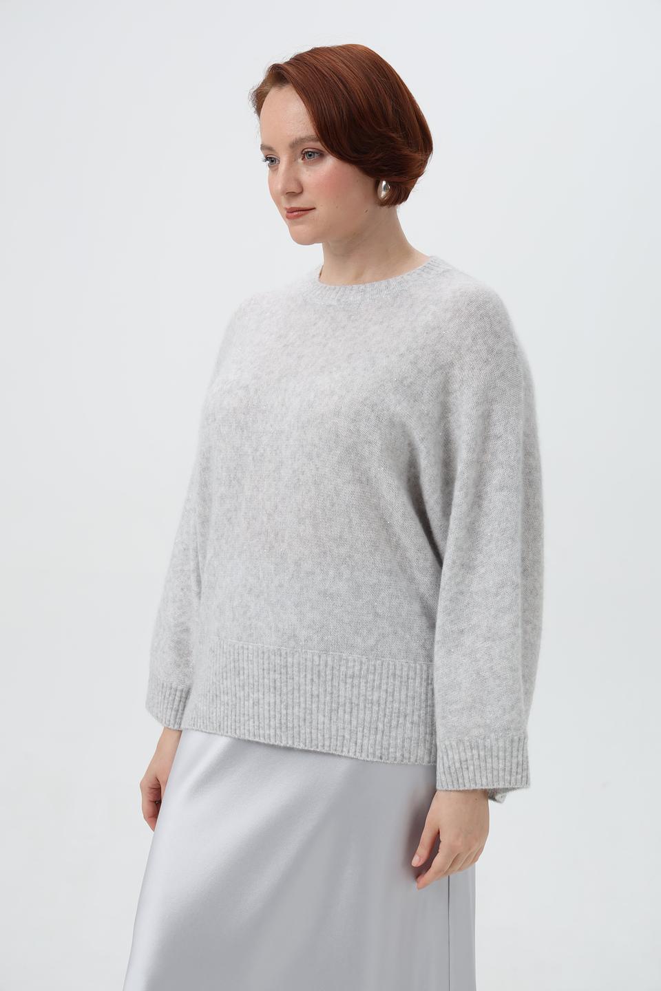 Пуловер Herzens Angelegenheit светло-серый