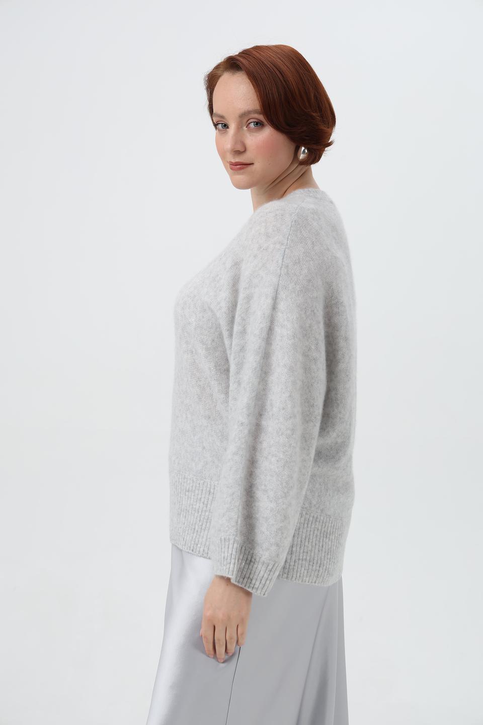 Пуловер Herzens Angelegenheit светло-серый