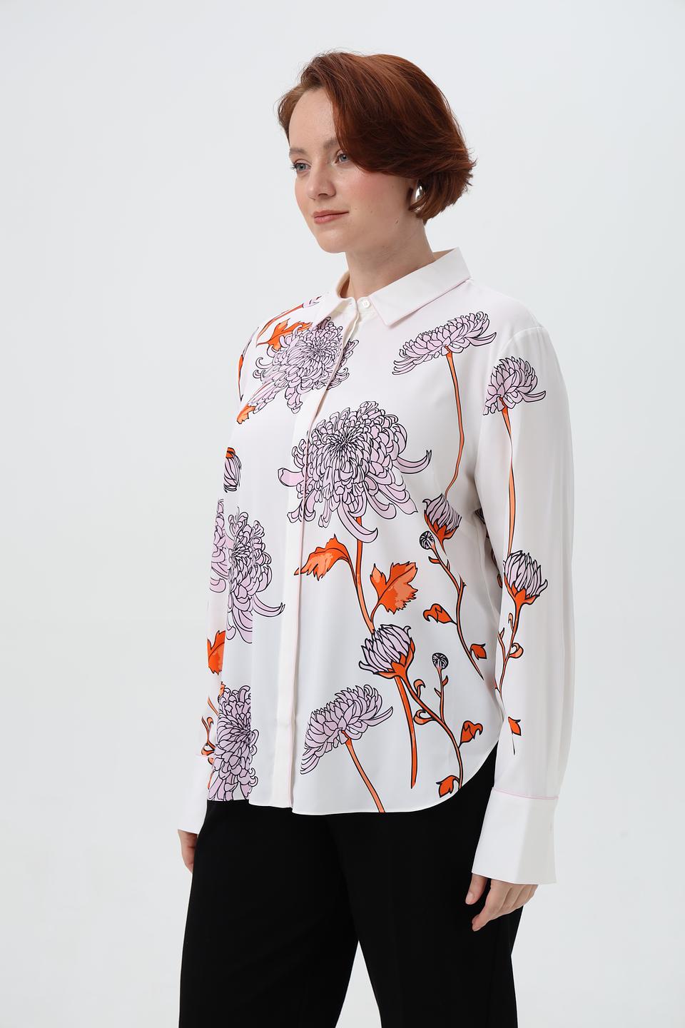 Блузка Herzens Angelegenheit с цветочным принтом