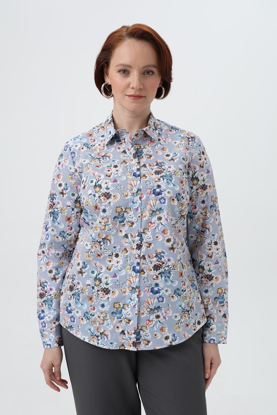 Рубашка Sommer mann с цветочным принтом