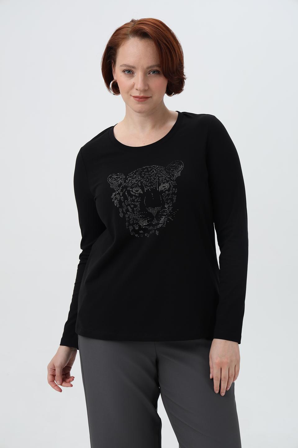 Лонгслив Margittes с тигром