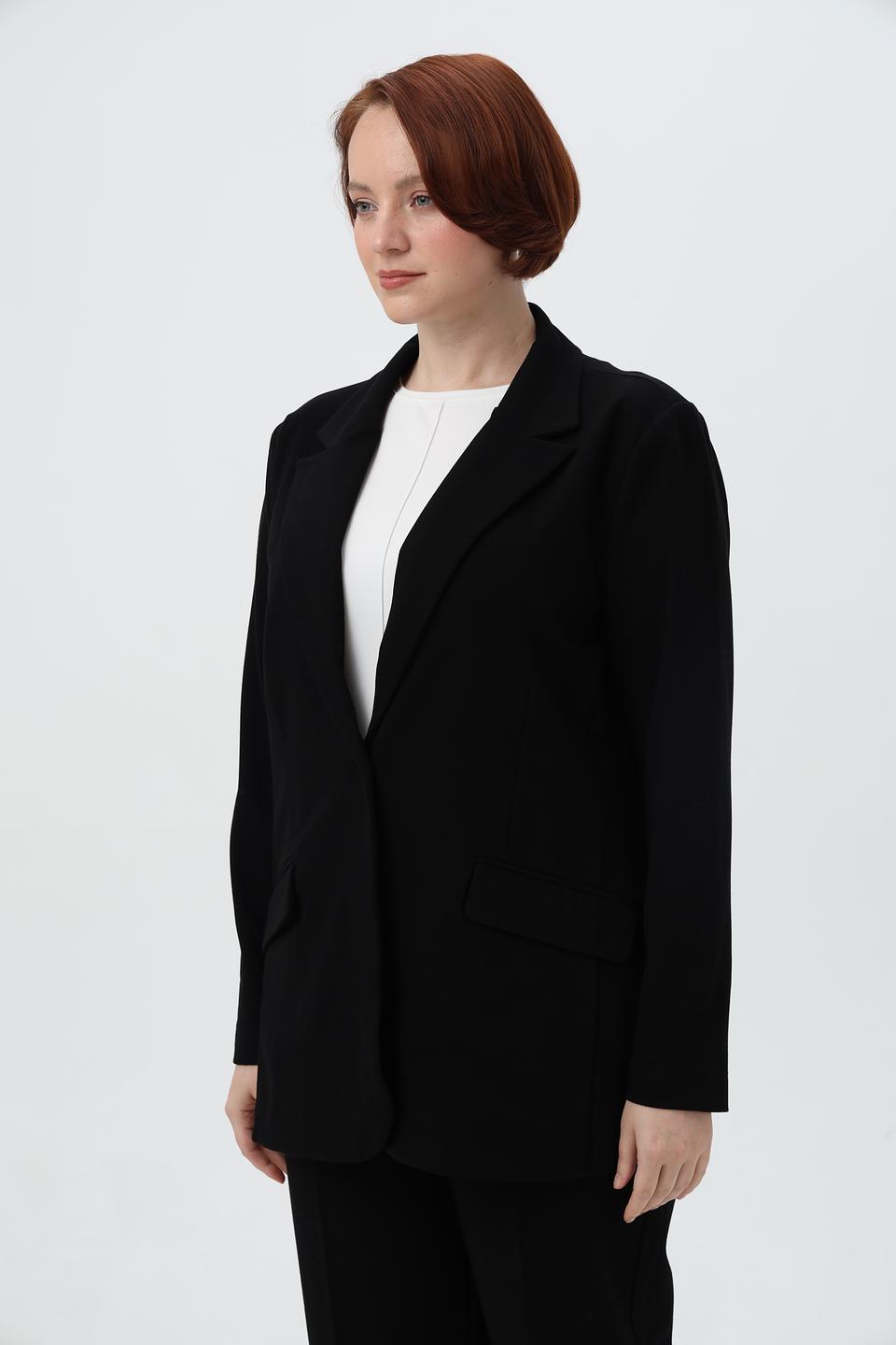 Жакет Frapp черный оверсайз