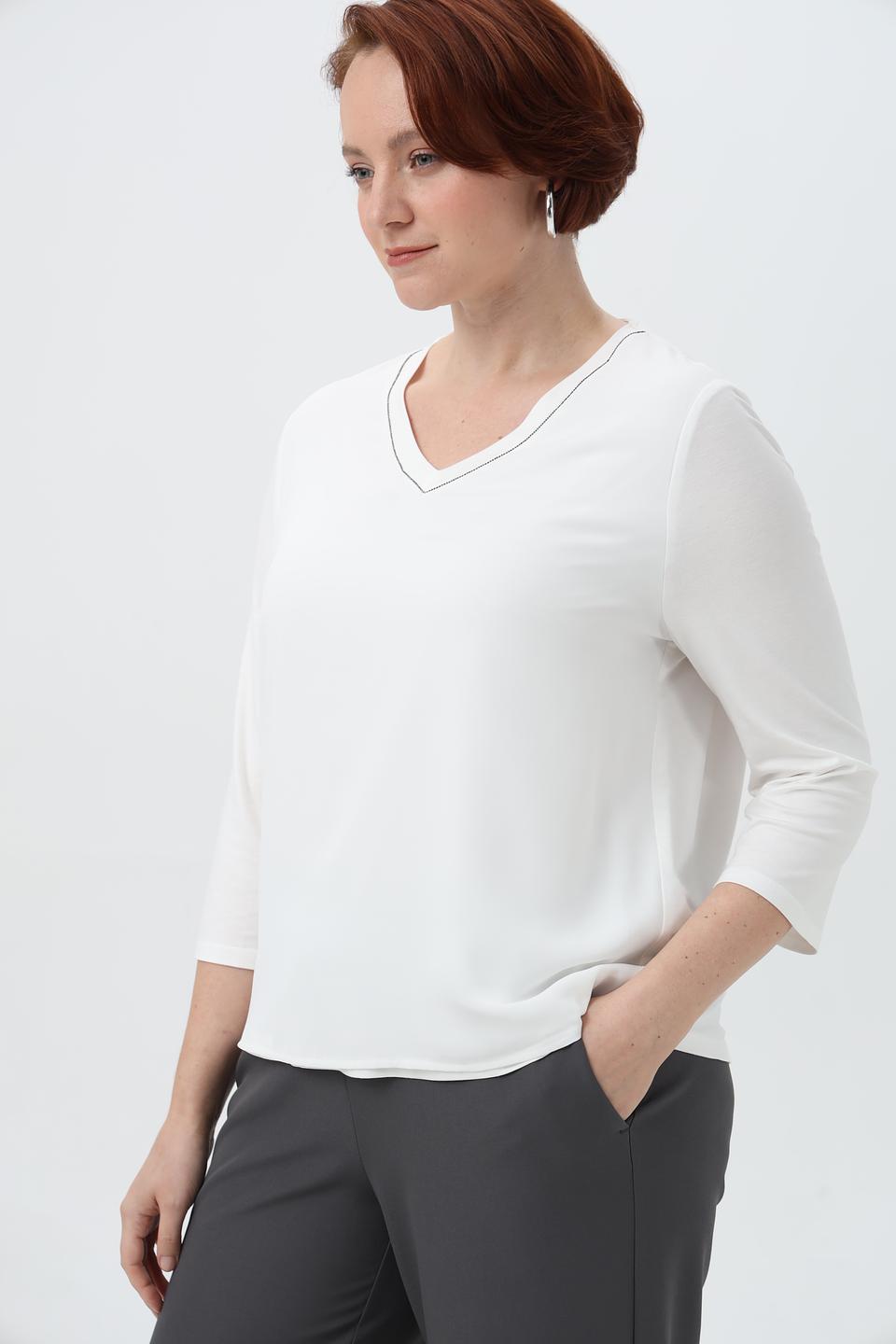 Блузка Frank Walder с V-образным вырезом