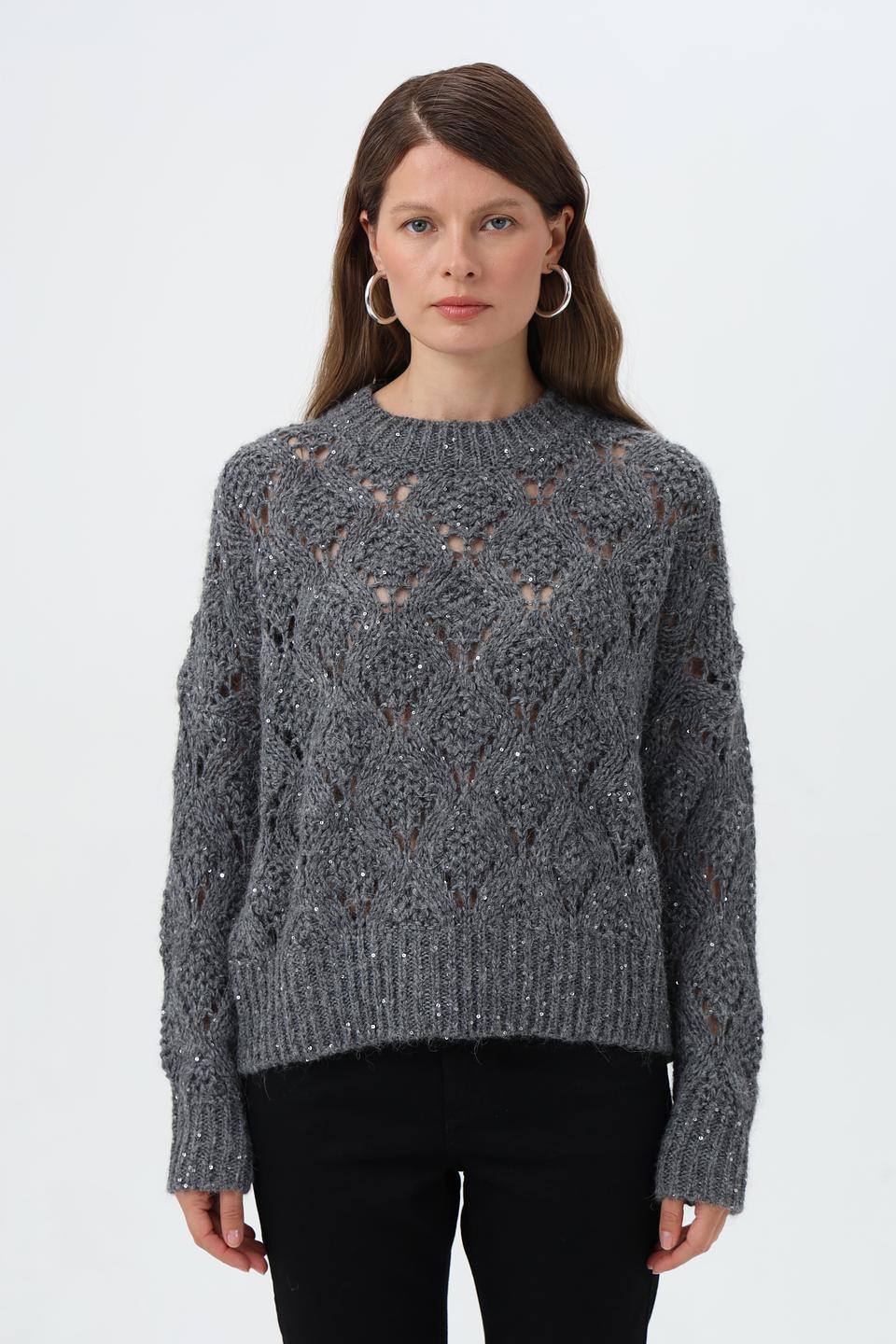 Пуловер Rich and Royal с пайетками
