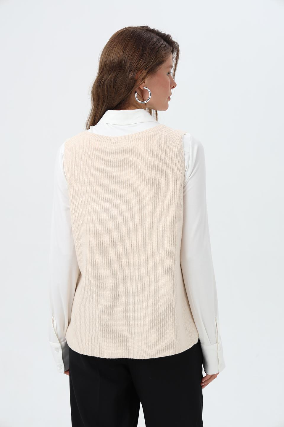 Жилет Lecomte женский бежевый