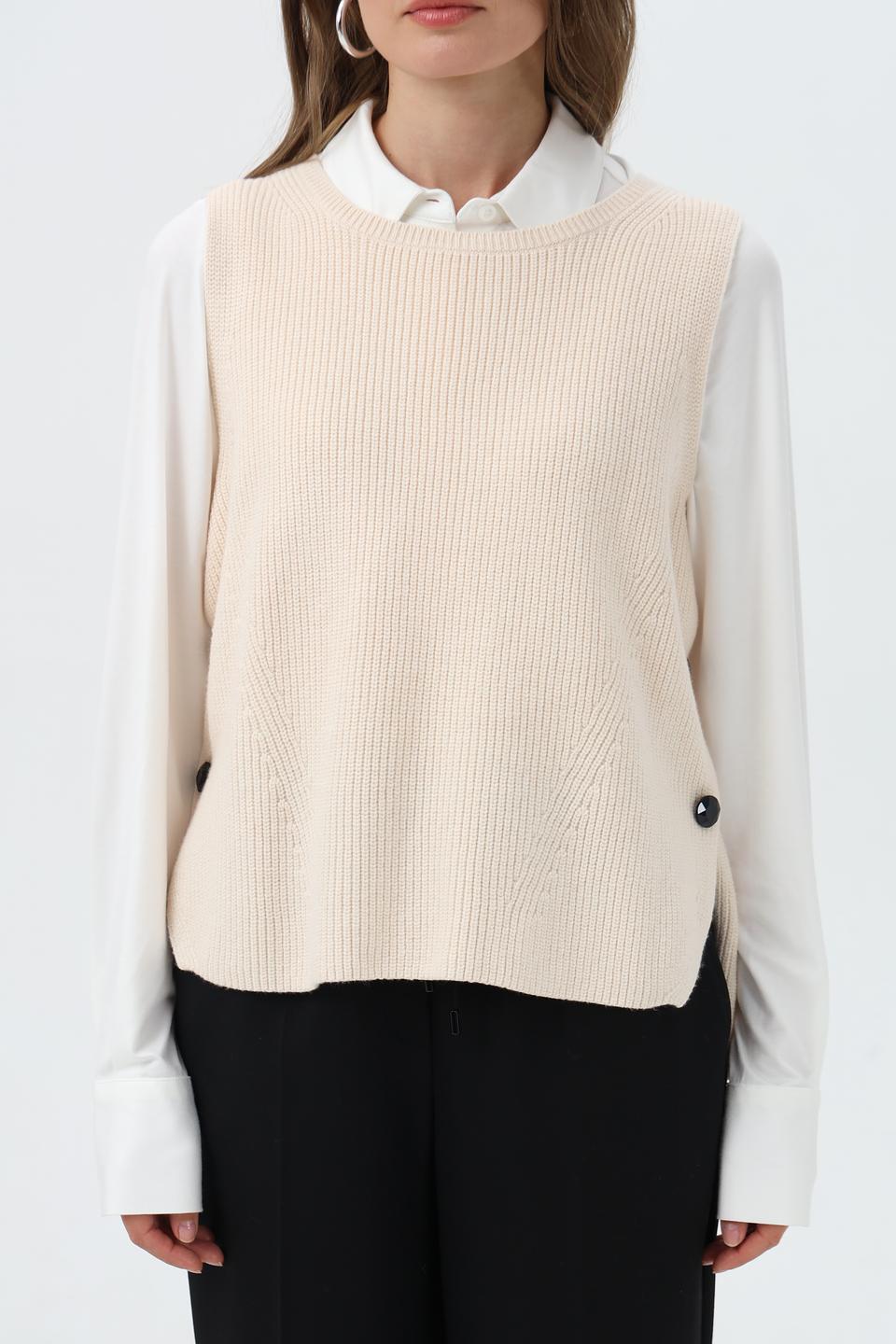 Жилет Lecomte женский бежевый