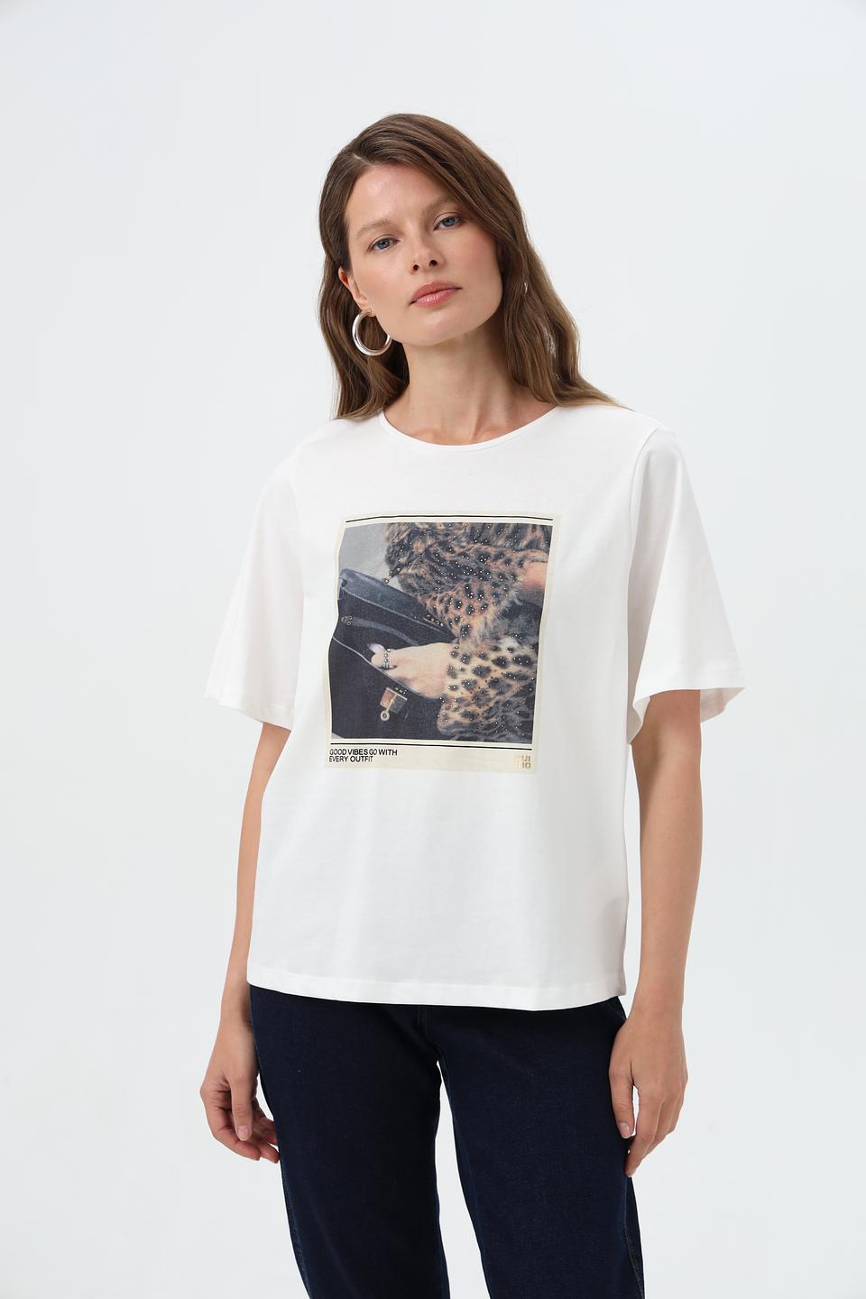 Футболка Oui с принтом