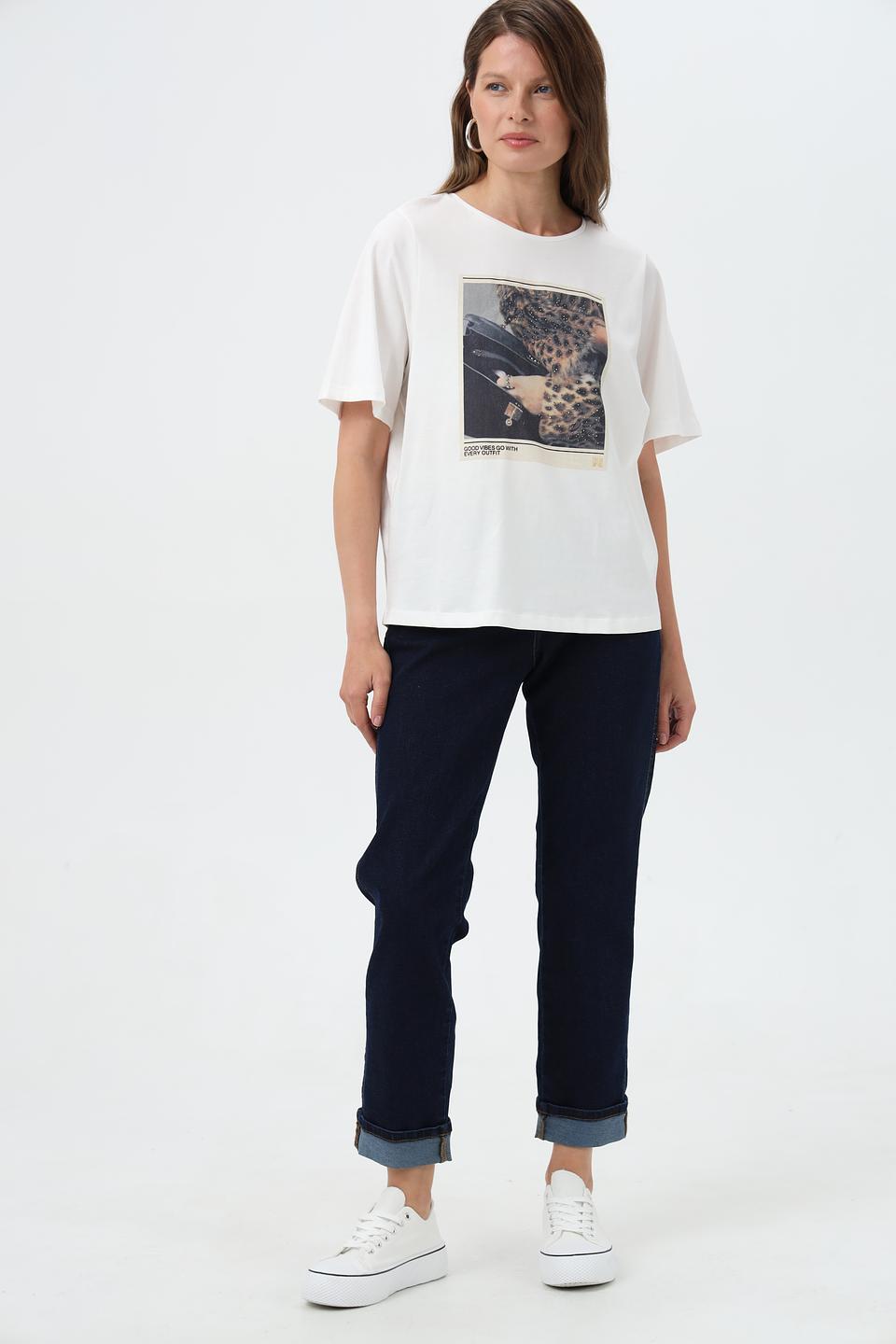 Футболка Oui с принтом