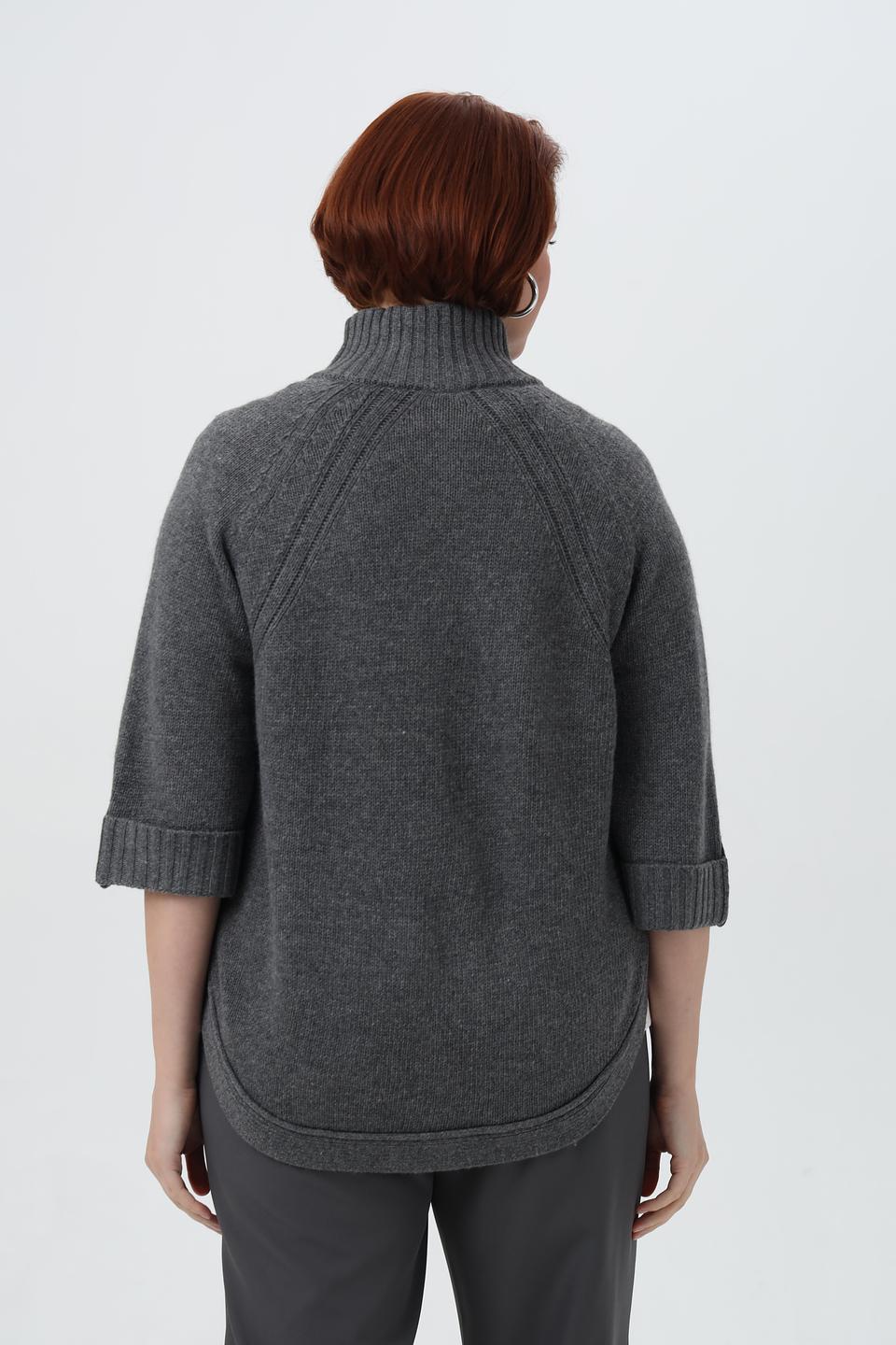 Жакет Lebek серый с воротником