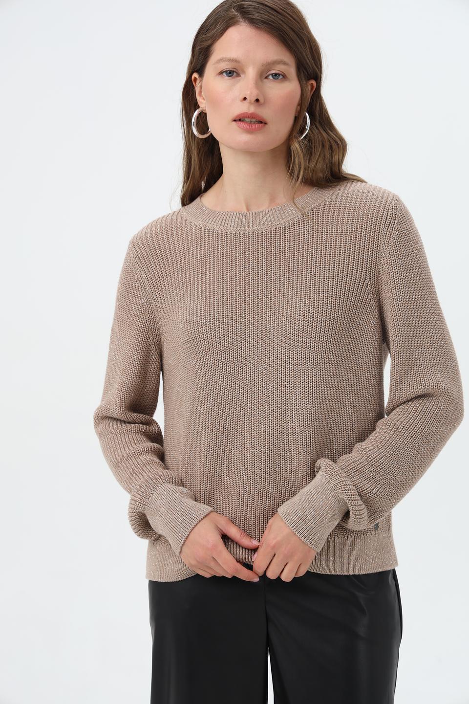 Пуловер Monari вязаный бежевый