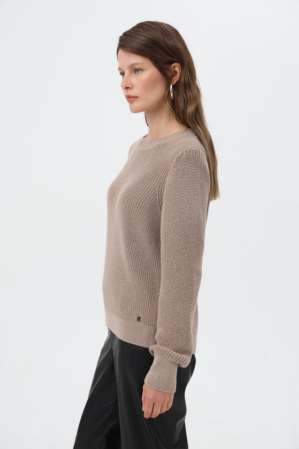 Пуловер Monari вязаный бежевый