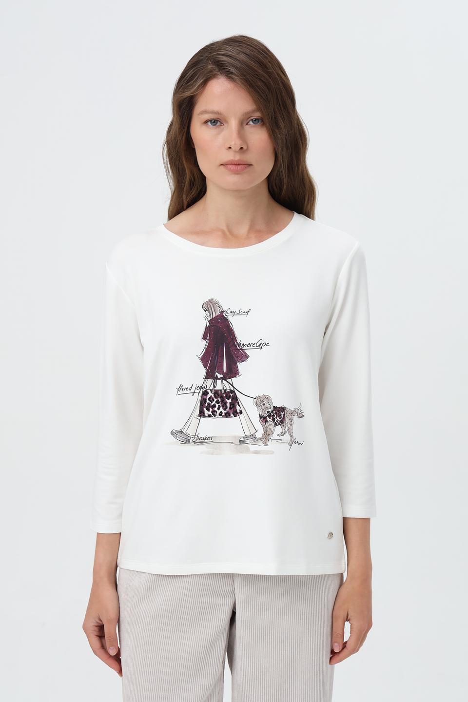 Лонгслив Monari с принтом