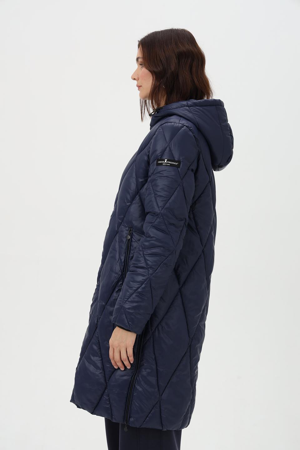 Пальто Frieda and Freddies стеганое синее