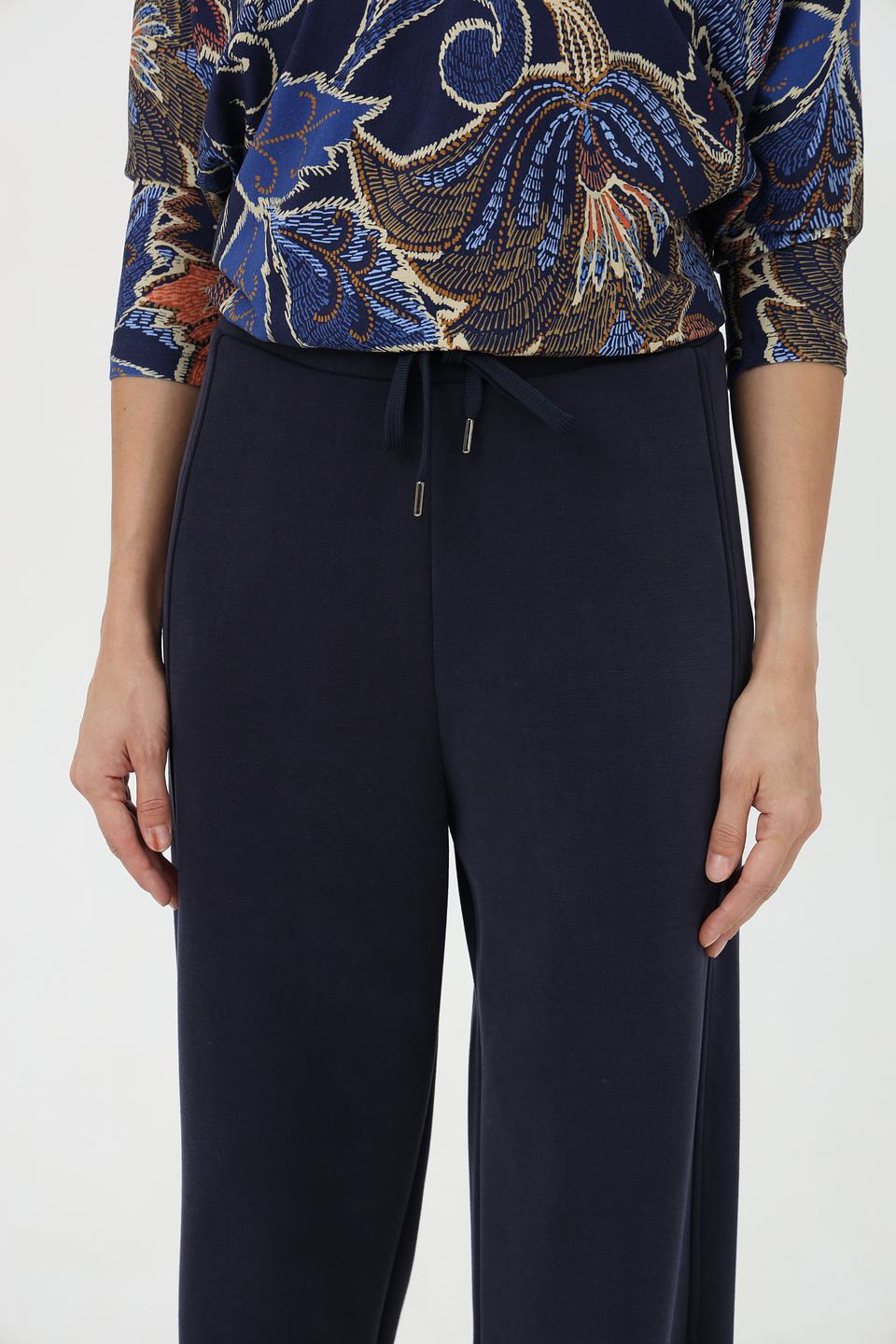 Брюки Croche wom темно-синие