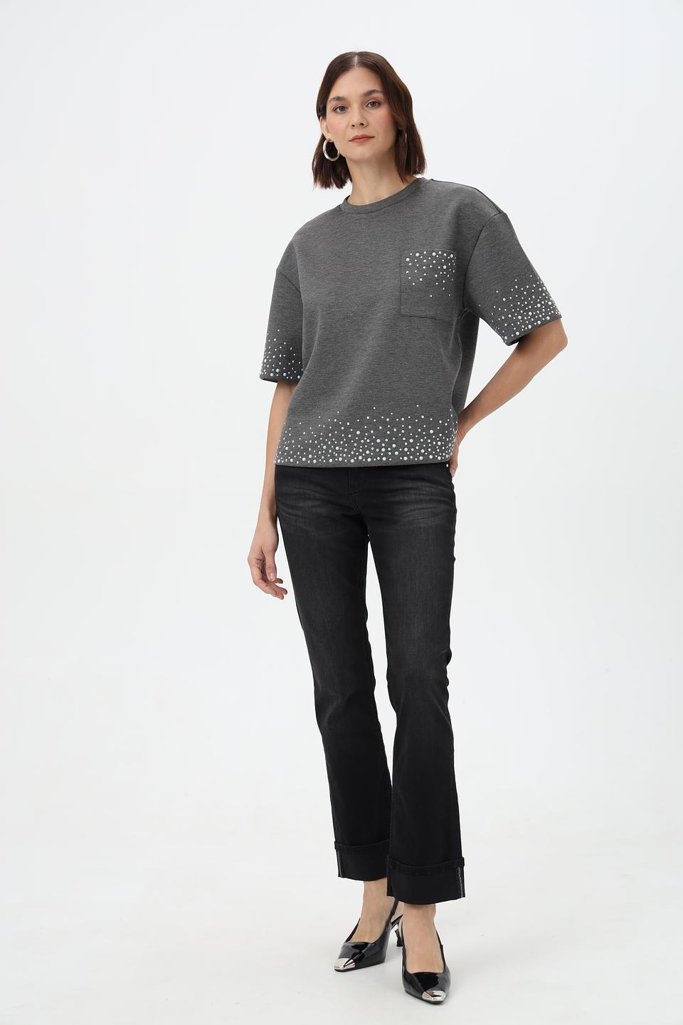 Джинсы Frank Walder с подворотами