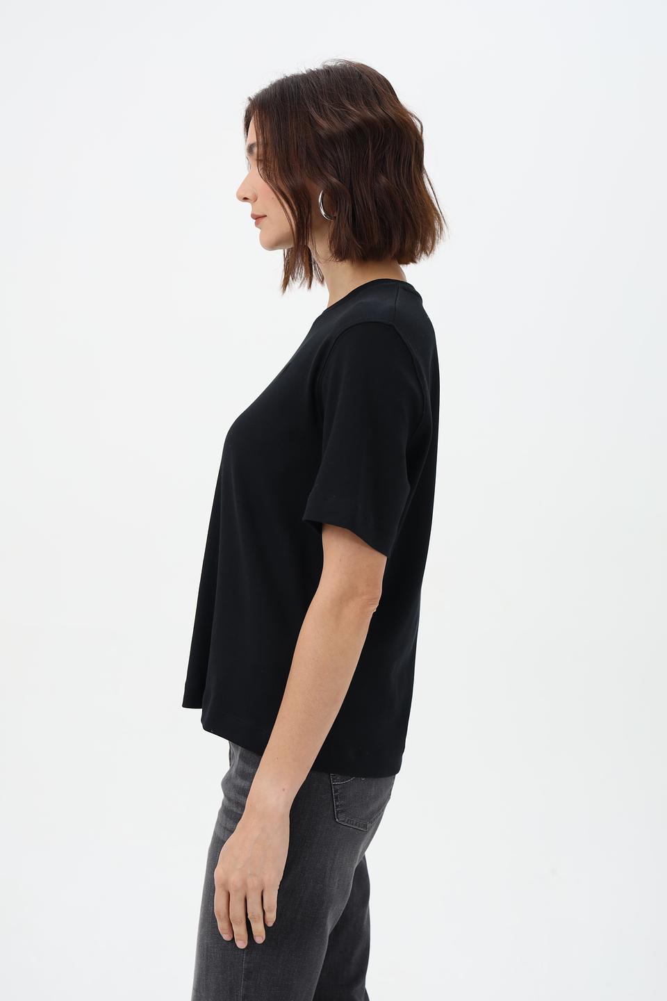 Футболка Oui женская черная