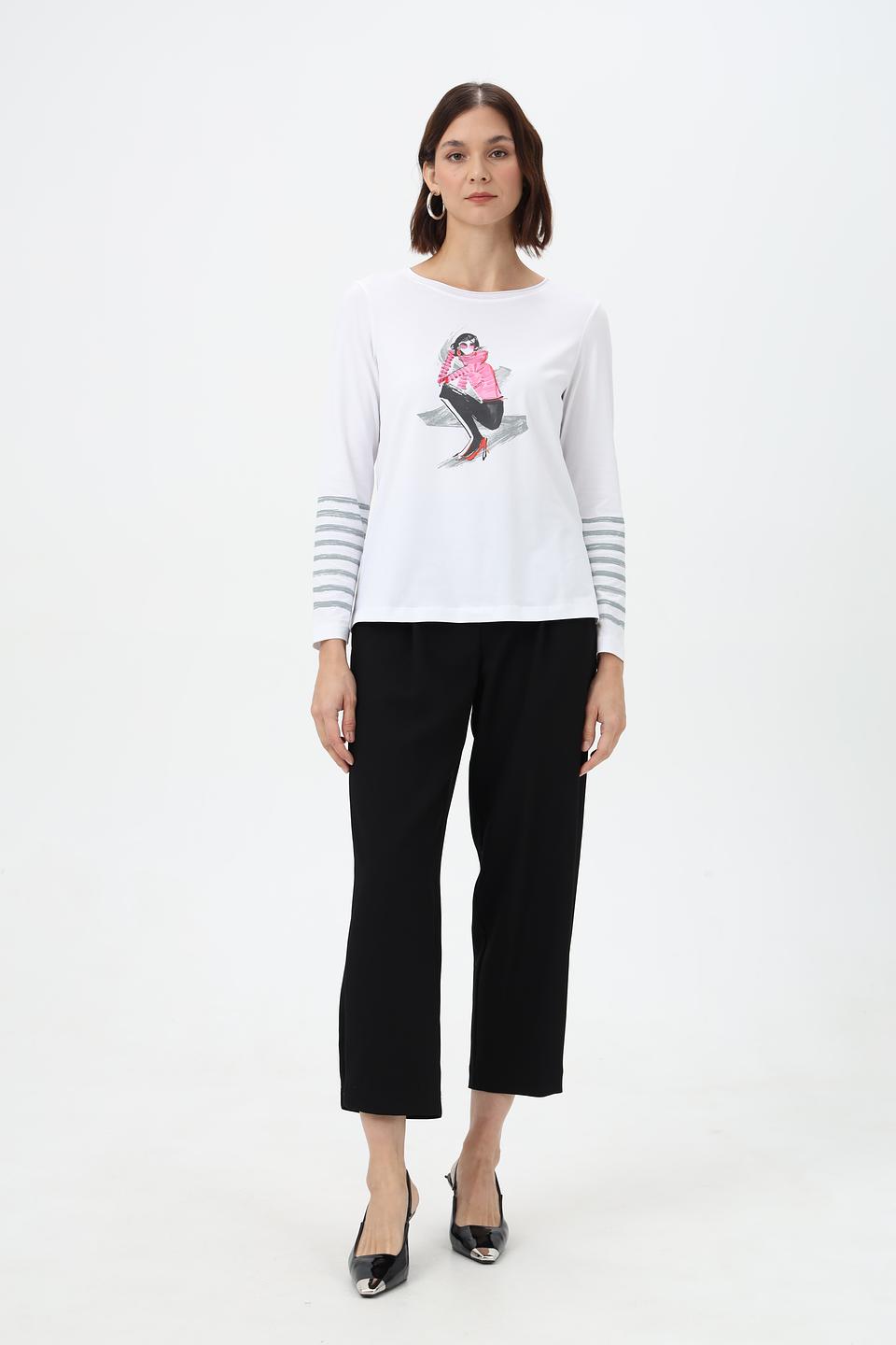 Блуза Bianca с принтом