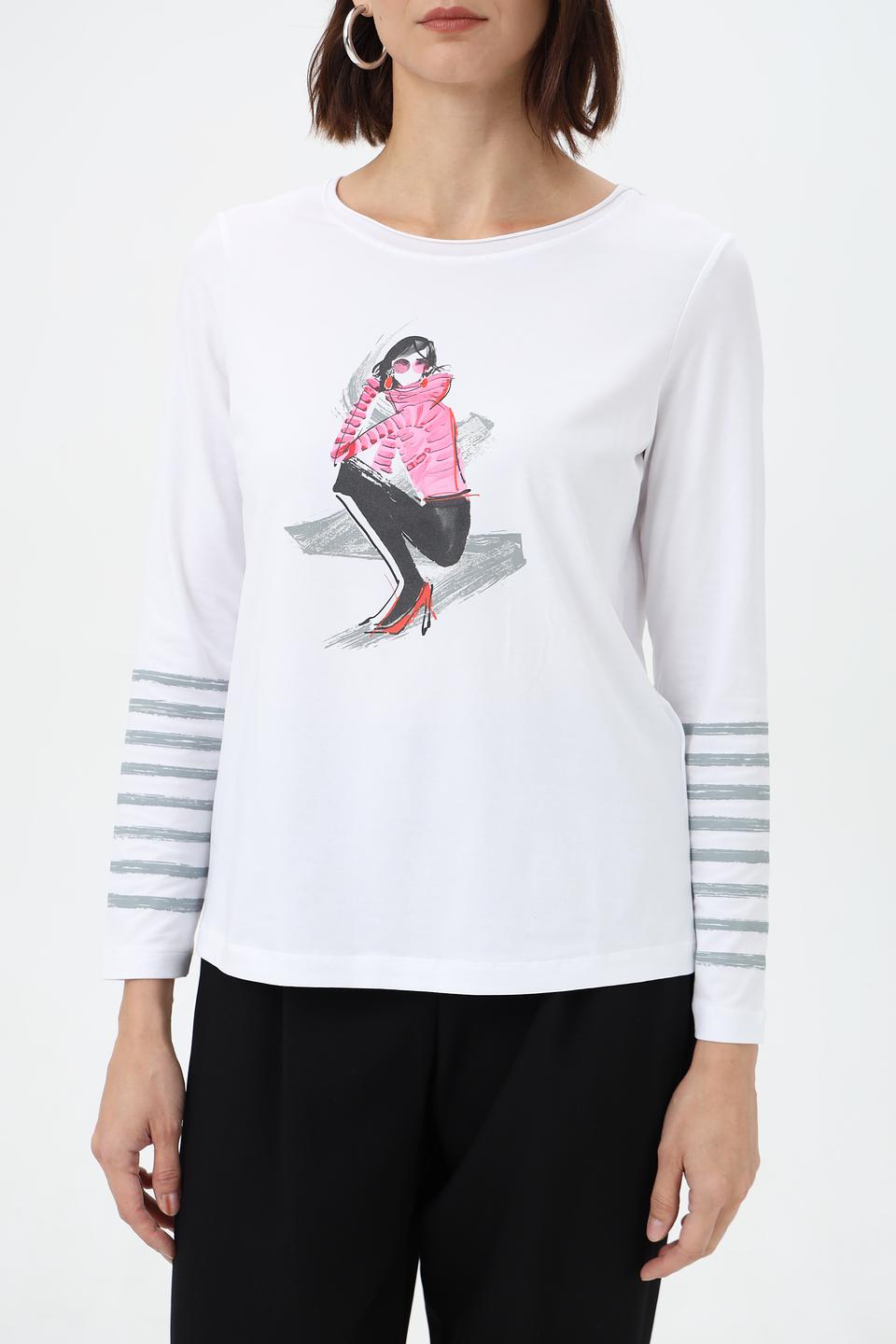 Блуза Bianca с принтом