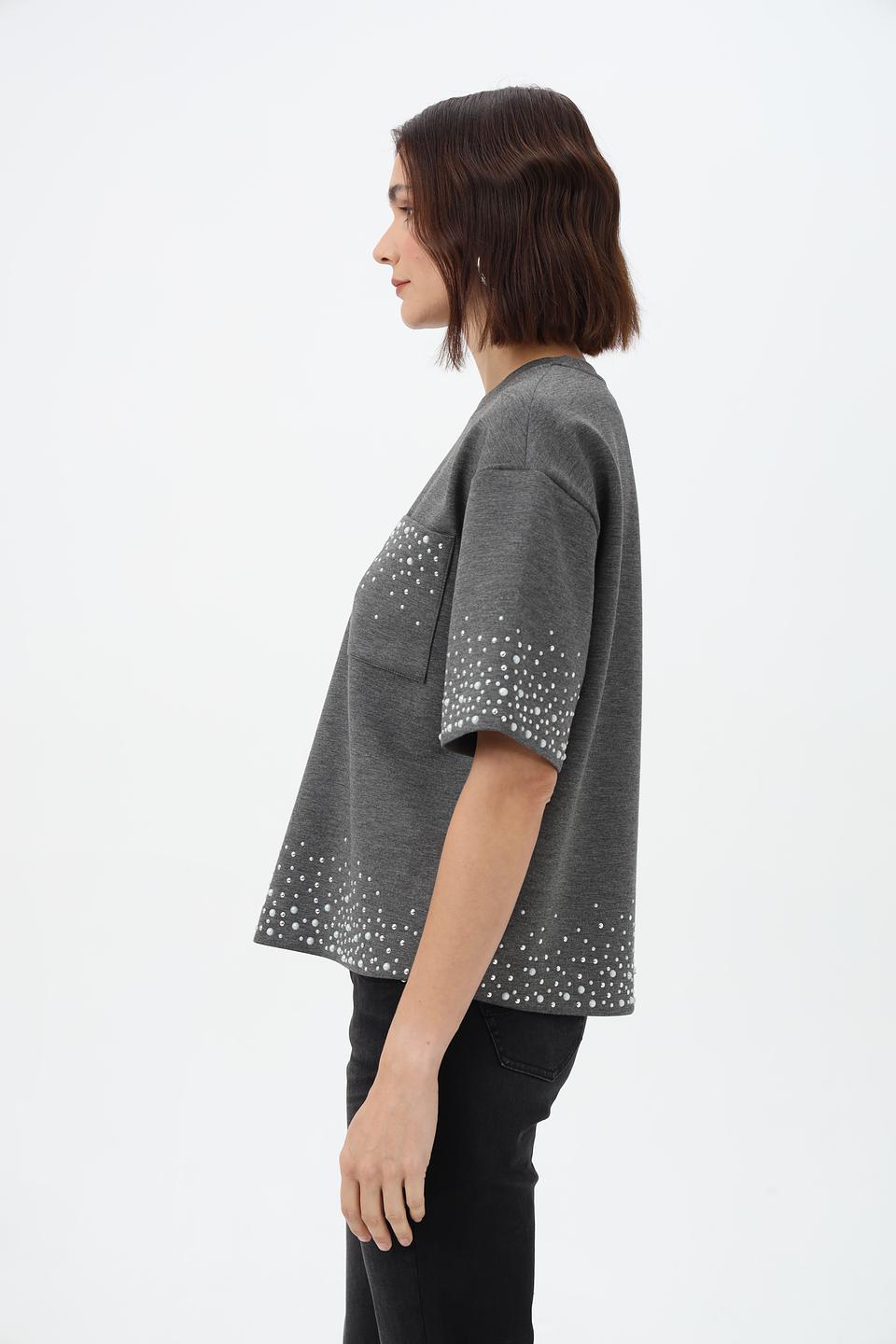 Пуловер Rich and Royal с жемчугом