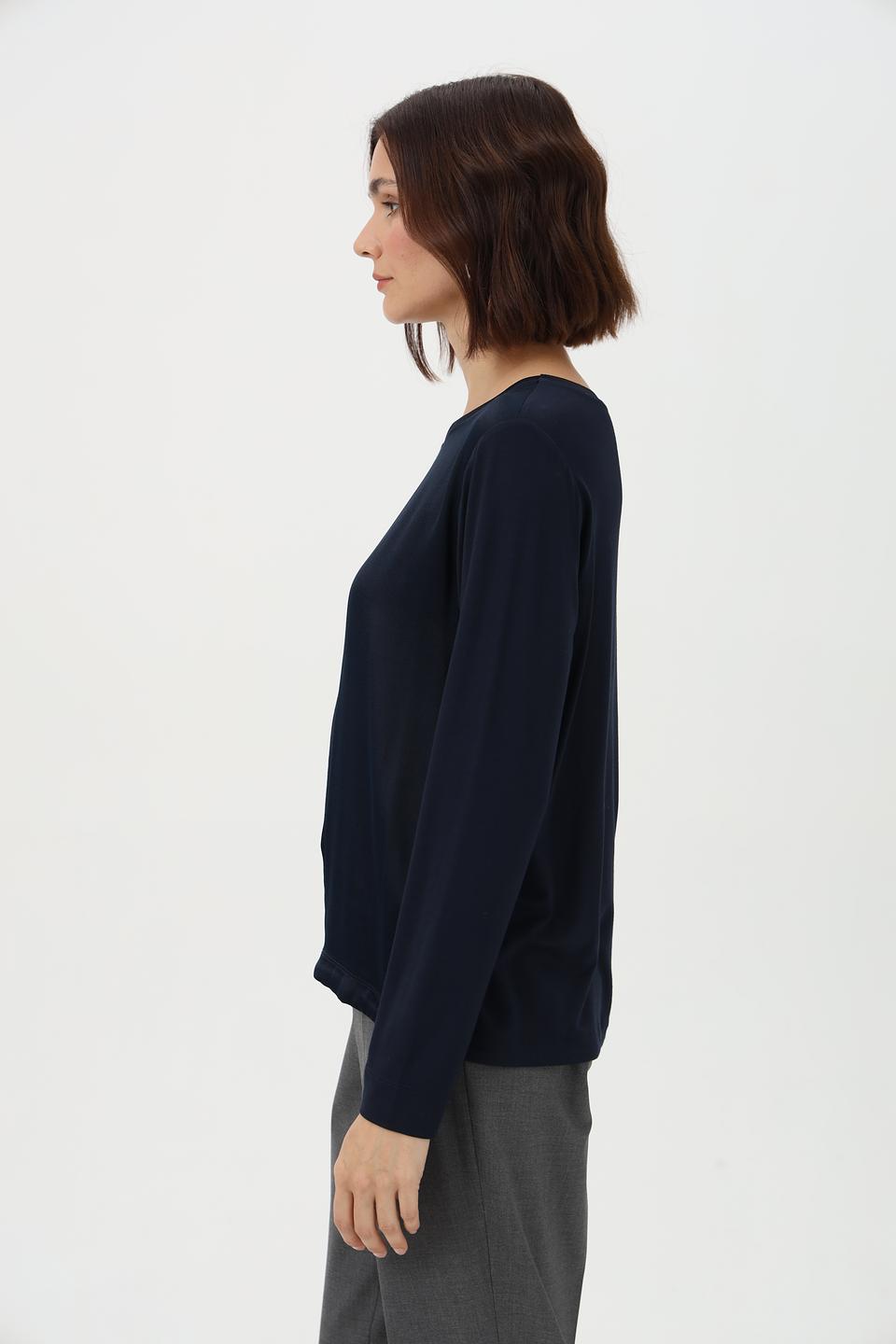 Лонгслив Bianca тёмно-синий