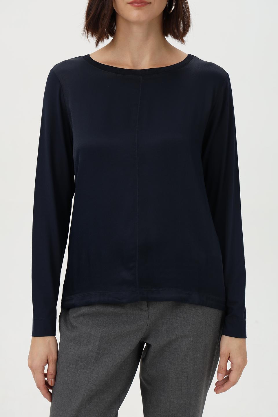 Лонгслив Bianca тёмно-синий