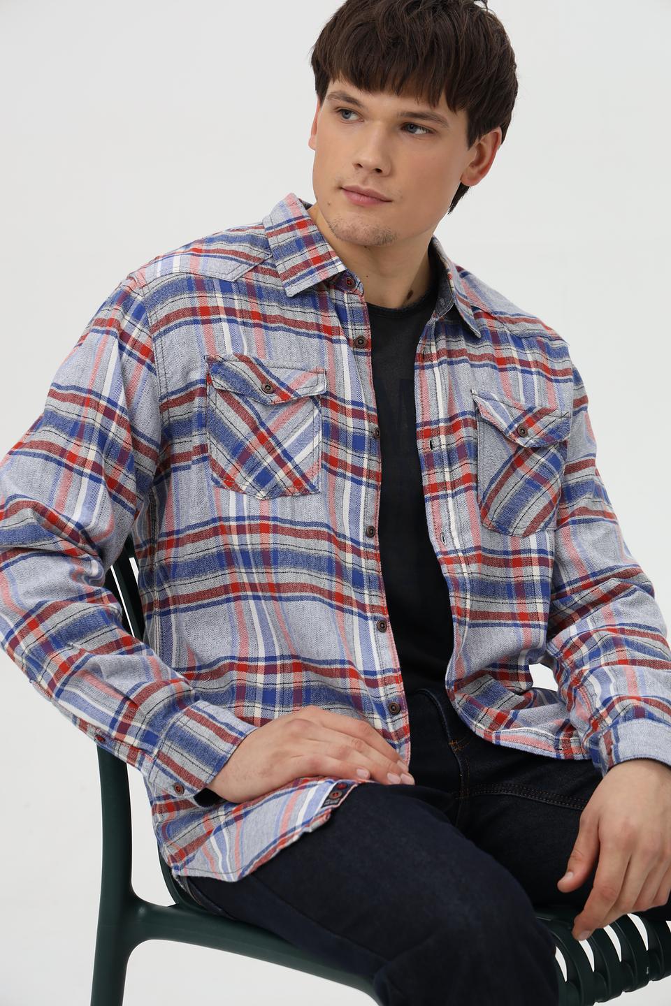Рубашка Time Zone в клетку